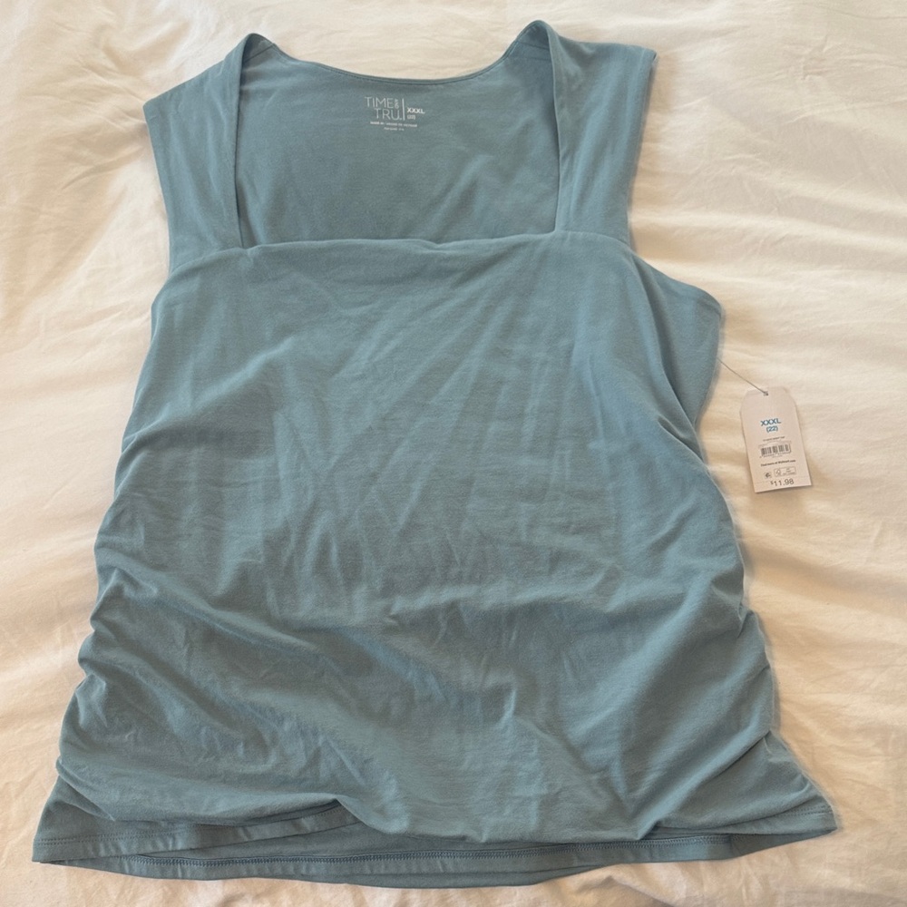 Time and Tru Women's Blue Tank Top